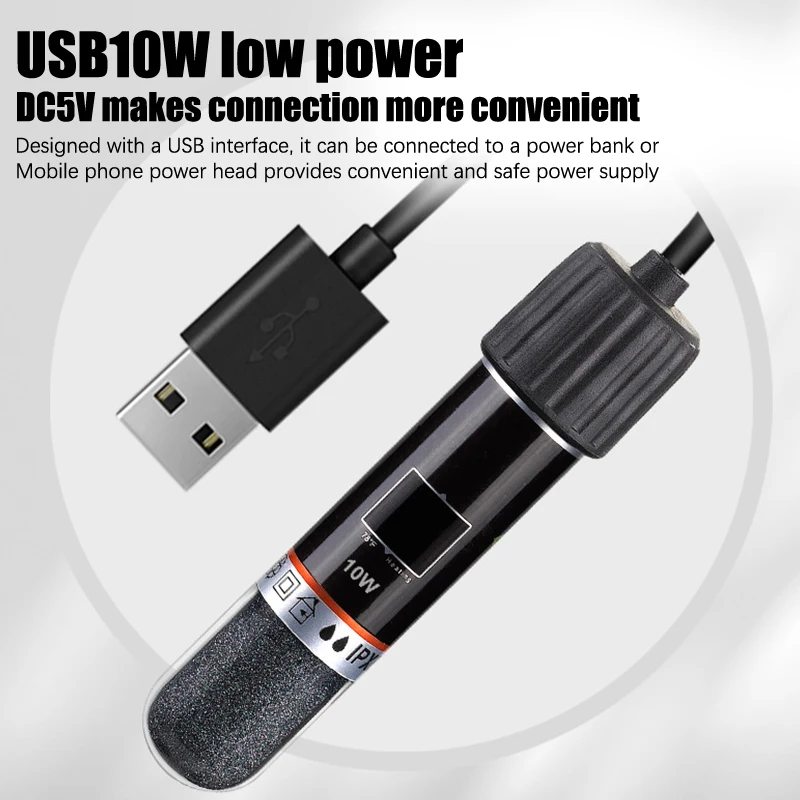 USB Mini Aquarium Immersion He - Fish Tank Heater ulasan dan harga