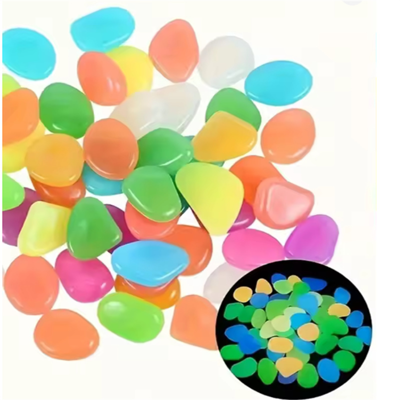 200pcs 1cm glow in dark pebble - Aquarium Plants ulasan dan harga