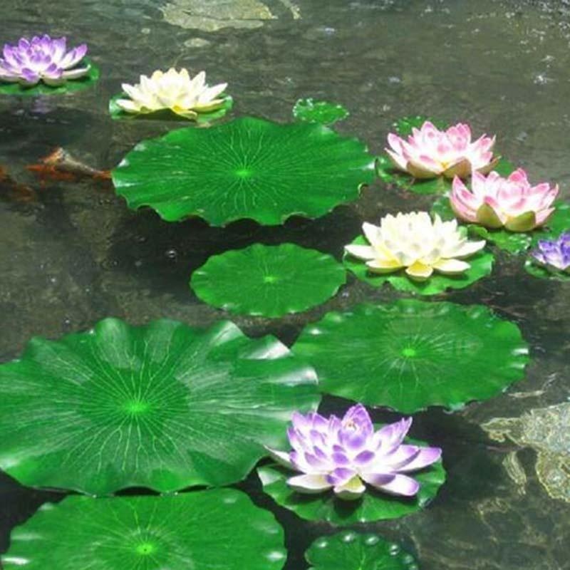 2026 Artificial Water Lily Lot - Fish Aquarium Home ulasan dan harga