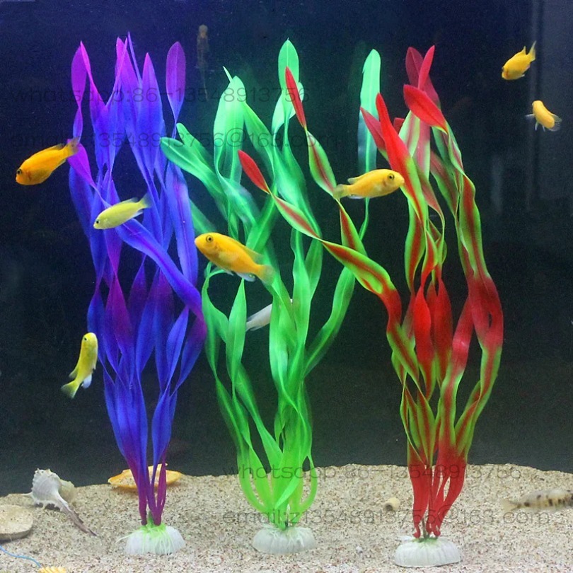 5/10pcs Plastic Aquarium Plant - Aquarium Decor ulasan dan harga
