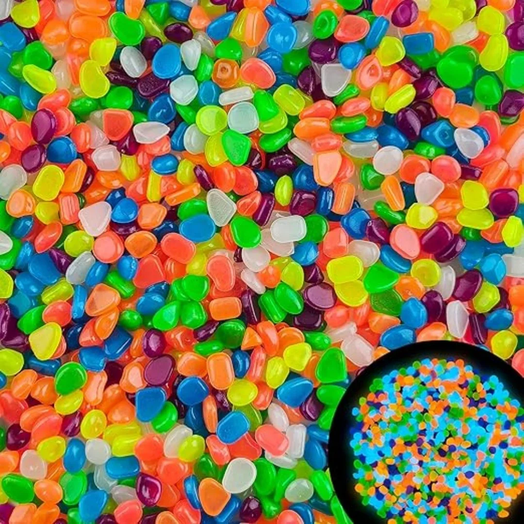 500Pcs Glow in The Dark Garden - Fish Tank Gravel ulasan dan harga