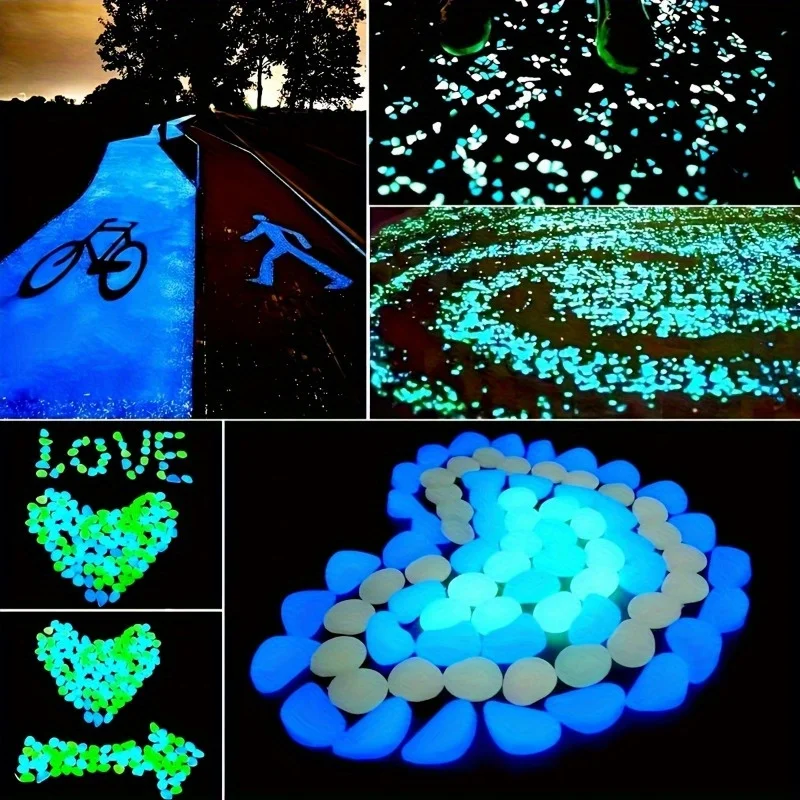 500Pcs Glow in The Dark Garden - Fish Tank Gravel ulasan dan harga